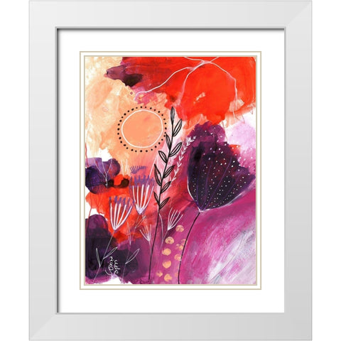 Sunny Days White Modern Wood Framed Art Print with Double Matting by Capri, Corina