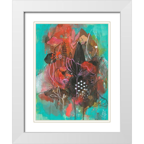 The Golden Hour White Modern Wood Framed Art Print with Double Matting by Capri, Corina