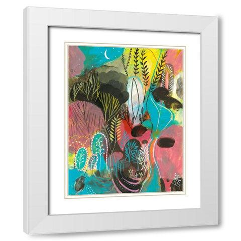 Water Cycles White Modern Wood Framed Art Print with Double Matting by Capri, Corina