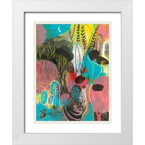 Water Cycles White Modern Wood Framed Art Print with Double Matting by Capri, Corina