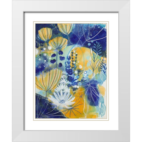 Summer Solstice White Modern Wood Framed Art Print with Double Matting by Capri, Corina