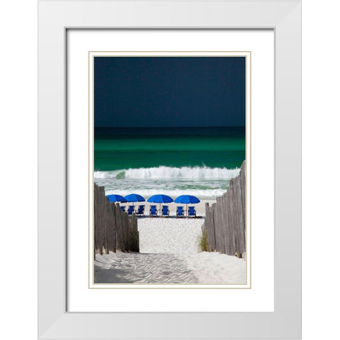 Approaching Storm White Modern Wood Framed Art Print with Double Matting by Cannon, George
