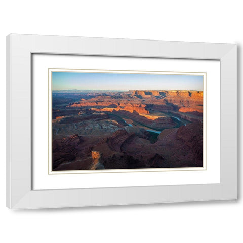 Canyonlands at Sunrise White Modern Wood Framed Art Print with Double Matting by Cannon, George