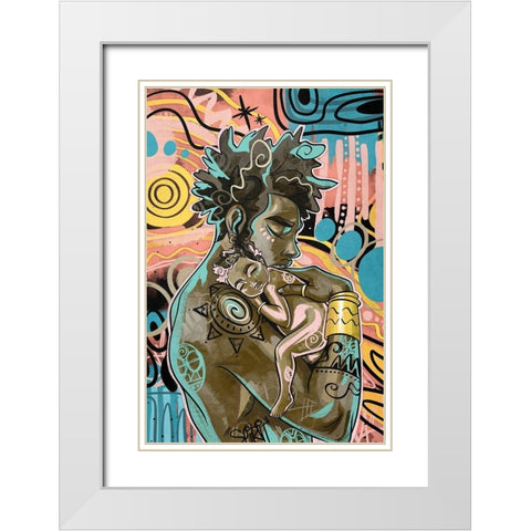 The Brightest White Modern Wood Framed Art Print with Double Matting by Copeland, Justin