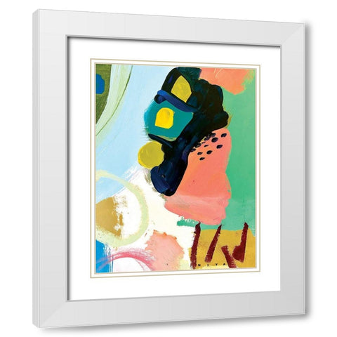 Walk in Japan White Modern Wood Framed Art Print with Double Matting by Christine, Niya