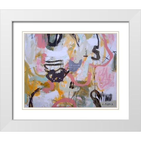 Basking In The Sunlight White Modern Wood Framed Art Print with Double Matting by Coppens, Linda