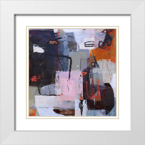 Haikyo No. 1 White Modern Wood Framed Art Print with Double Matting by Coppens, Linda