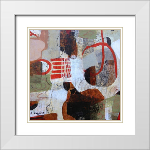 Haikyo No. 3 White Modern Wood Framed Art Print with Double Matting by Coppens, Linda