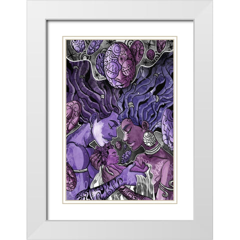 Something Greater White Modern Wood Framed Art Print with Double Matting by Copeland, Justin