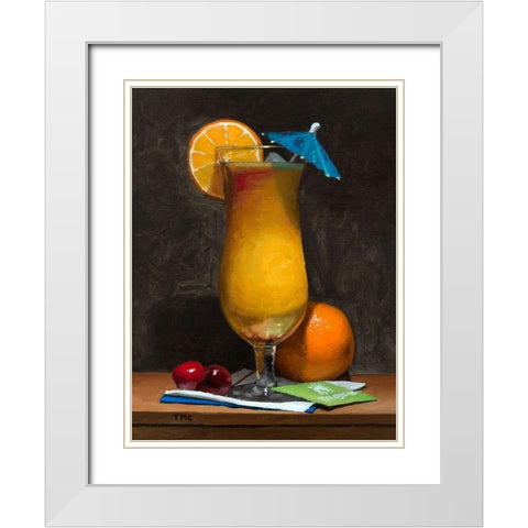 Sex on The Beach White Modern Wood Framed Art Print with Double Matting by Casey, Todd M.