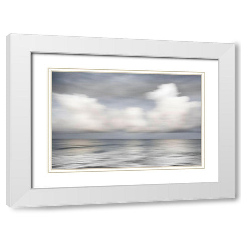 Soft Silence White Modern Wood Framed Art Print with Double Matting by Connolly, Karin