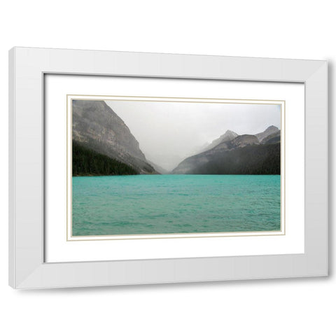 The Rocky Mountain 4 White Modern Wood Framed Art Print with Double Matting by Colligan, Lynann