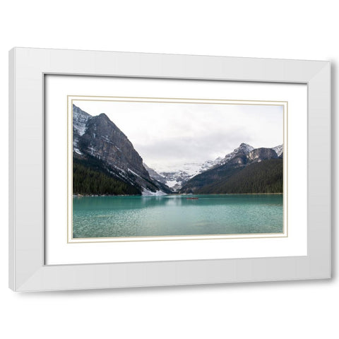 Rocky Mountain 5 White Modern Wood Framed Art Print with Double Matting by Colligan, Lynann