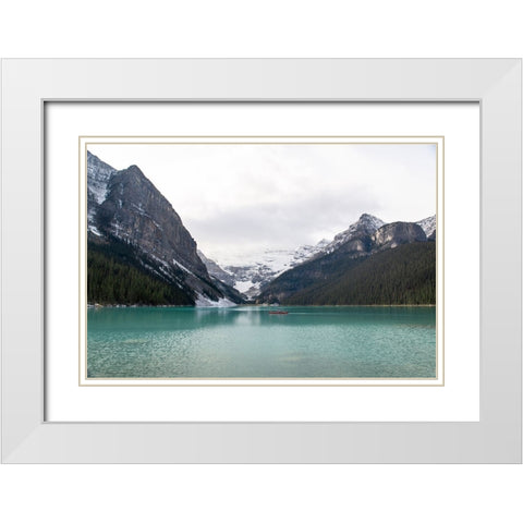 Rocky Mountain 5 White Modern Wood Framed Art Print with Double Matting by Colligan, Lynann