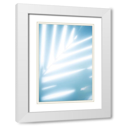 Tropical Palms No. 2 White Modern Wood Framed Art Print with Double Matting by Colligan, Lynann