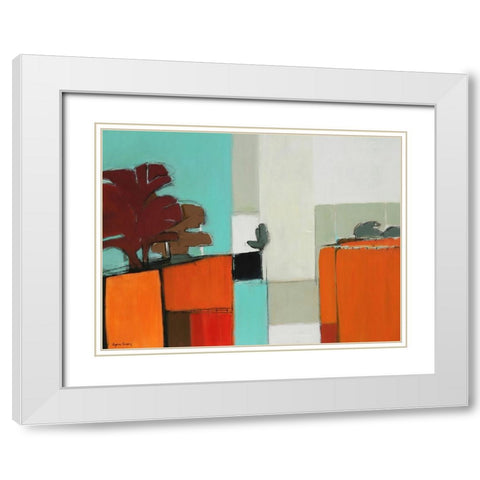 Illusion White Modern Wood Framed Art Print with Double Matting by Chapuis, Virginia