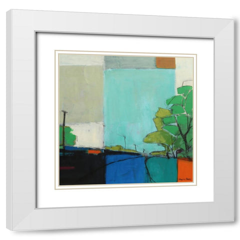 There We Go White Modern Wood Framed Art Print with Double Matting by Chapuis, Virginia
