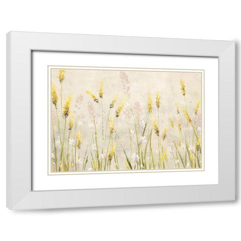 Actaea Simplex White Modern Wood Framed Art Print with Double Matting by Coghlan, Emma