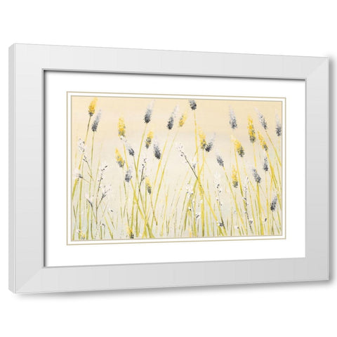 Bugbane Field White Modern Wood Framed Art Print with Double Matting by Coghlan, Emma