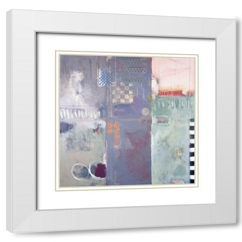 Structure White Modern Wood Framed Art Print with Double Matting by Campbell, Judy