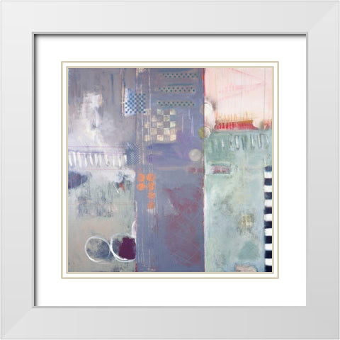 Structure White Modern Wood Framed Art Print with Double Matting by Campbell, Judy