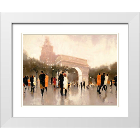 Monumental Day White Modern Wood Framed Art Print with Double Matting by Christie, Lorraine