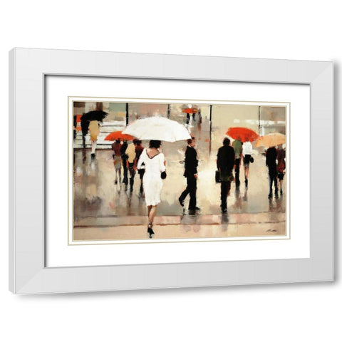 My Complex Heart White Modern Wood Framed Art Print with Double Matting by Christie, Lorraine