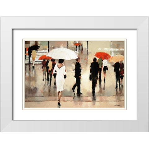 My Complex Heart White Modern Wood Framed Art Print with Double Matting by Christie, Lorraine