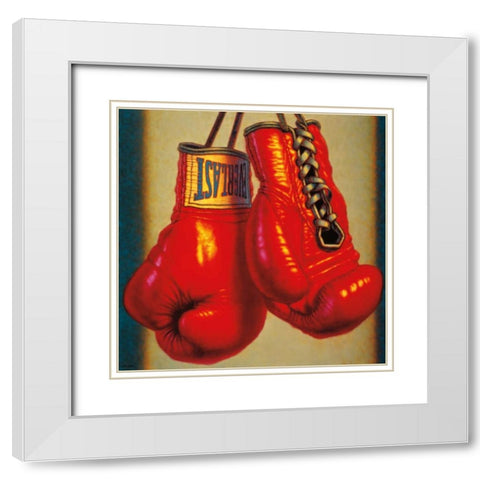 Hang It Up White Modern Wood Framed Art Print with Double Matting by Colletta, TR