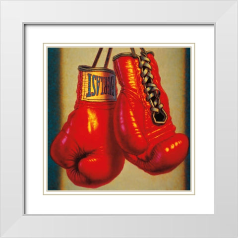 Hang It Up White Modern Wood Framed Art Print with Double Matting by Colletta, TR