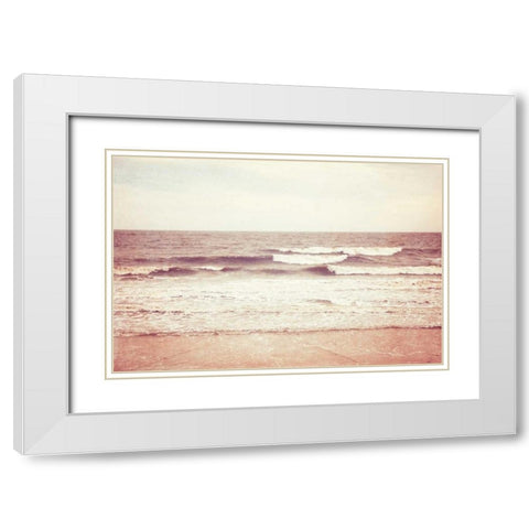 All Is Calm White Modern Wood Framed Art Print with Double Matting by Cochrane, Carolyn