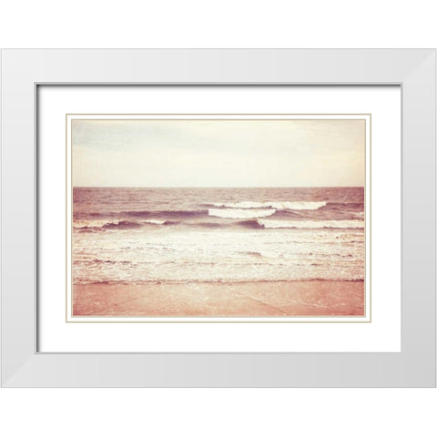 All Is Calm White Modern Wood Framed Art Print with Double Matting by Cochrane, Carolyn