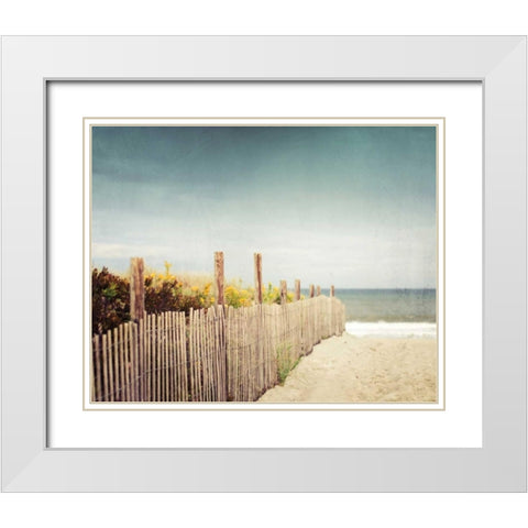 Down to the Sea White Modern Wood Framed Art Print with Double Matting by Cochrane, Carolyn