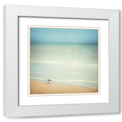 Get Your Feet Wet White Modern Wood Framed Art Print with Double Matting by Cochrane, Carolyn
