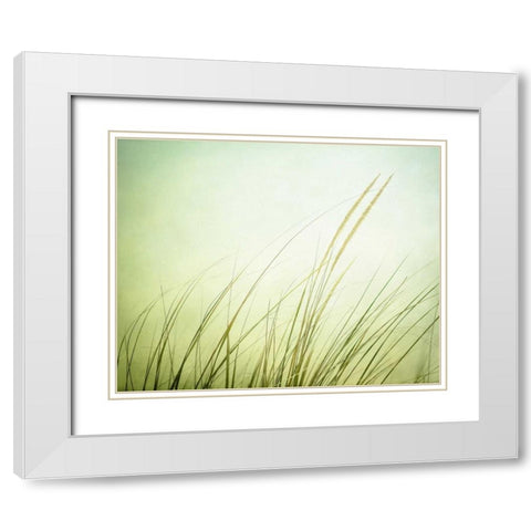 Just Breathe White Modern Wood Framed Art Print with Double Matting by Cochrane, Carolyn