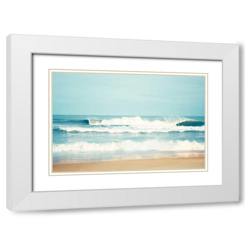 Salty Sea Air White Modern Wood Framed Art Print with Double Matting by Cochrane, Carolyn