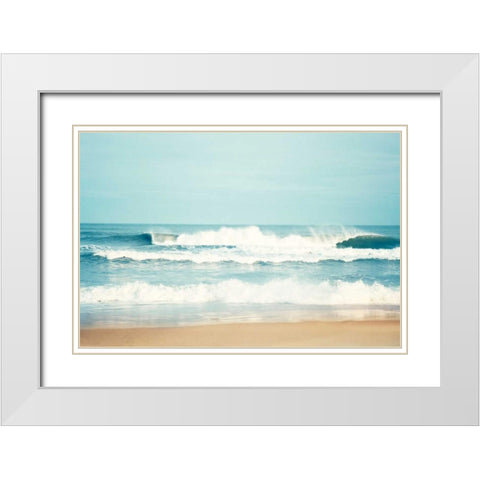 Salty Sea Air White Modern Wood Framed Art Print with Double Matting by Cochrane, Carolyn