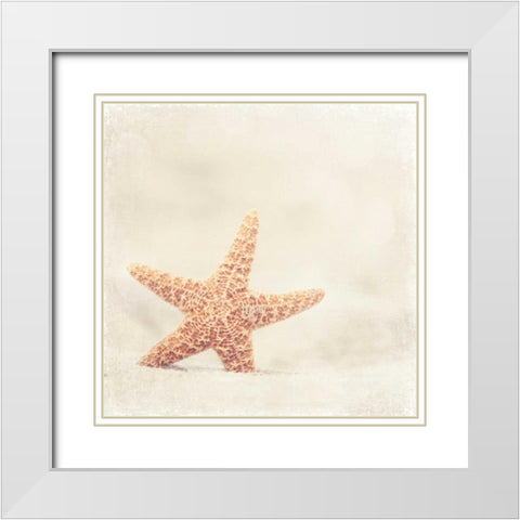 Serendipity White Modern Wood Framed Art Print with Double Matting by Cochrane, Carolyn