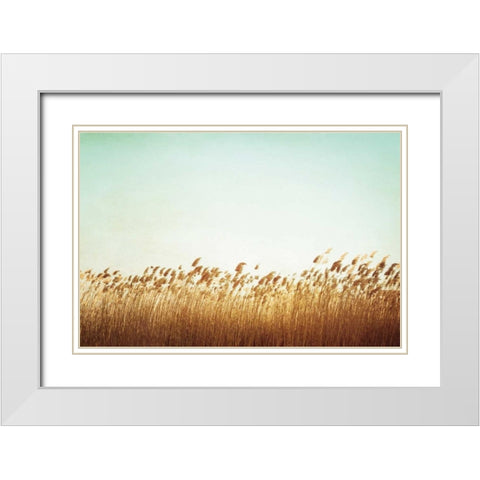 Swaying White Modern Wood Framed Art Print with Double Matting by Cochrane, Carolyn