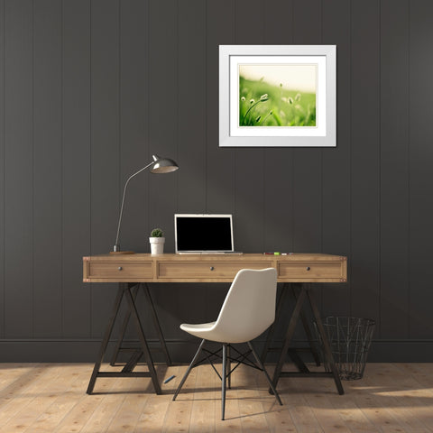 The Dance White Modern Wood Framed Art Print with Double Matting by Cochrane, Carolyn