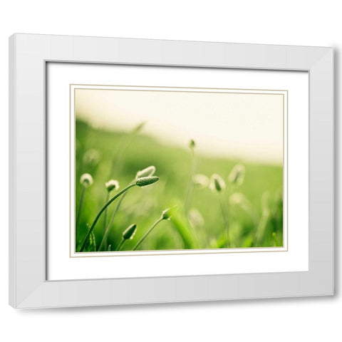 The Dance White Modern Wood Framed Art Print with Double Matting by Cochrane, Carolyn