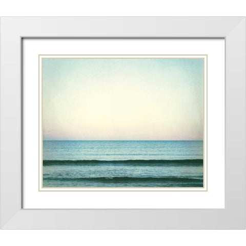 The Distant Horizon White Modern Wood Framed Art Print with Double Matting by Cochrane, Carolyn