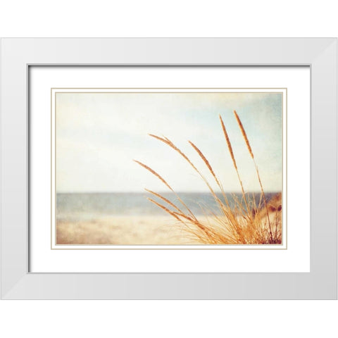 Warm Breeze White Modern Wood Framed Art Print with Double Matting by Cochrane, Carolyn