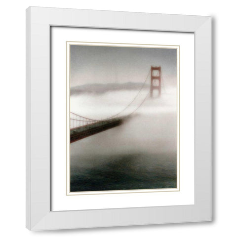 The Fog Comes In White Modern Wood Framed Art Print with Double Matting by Culver, Laura
