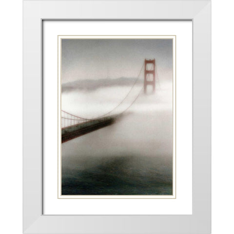 The Fog Comes In White Modern Wood Framed Art Print with Double Matting by Culver, Laura