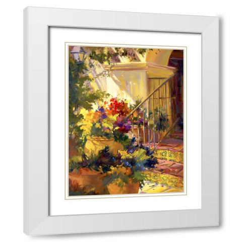 Come on In White Modern Wood Framed Art Print with Double Matting by Carr, Betty