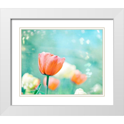 Garden of Dreams White Modern Wood Framed Art Print with Double Matting by Cochrane, Carolyn
