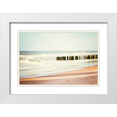 Shore Days White Modern Wood Framed Art Print with Double Matting by Cochrane, Carolyn