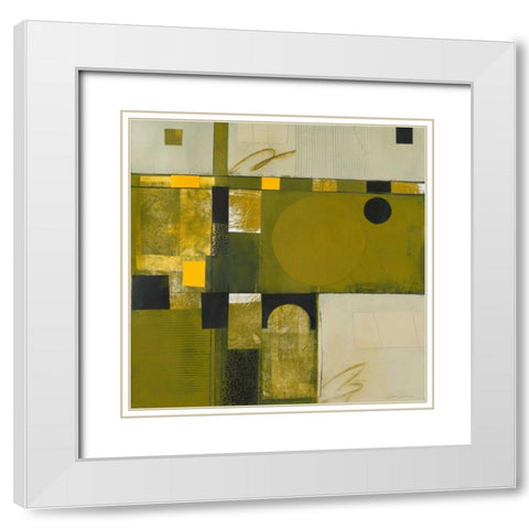 Shady Lane I White Modern Wood Framed Art Print with Double Matting by Colter, Deborah T.