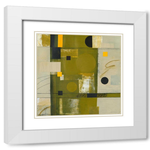 Shady Lane II White Modern Wood Framed Art Print with Double Matting by Colter, Deborah T.
